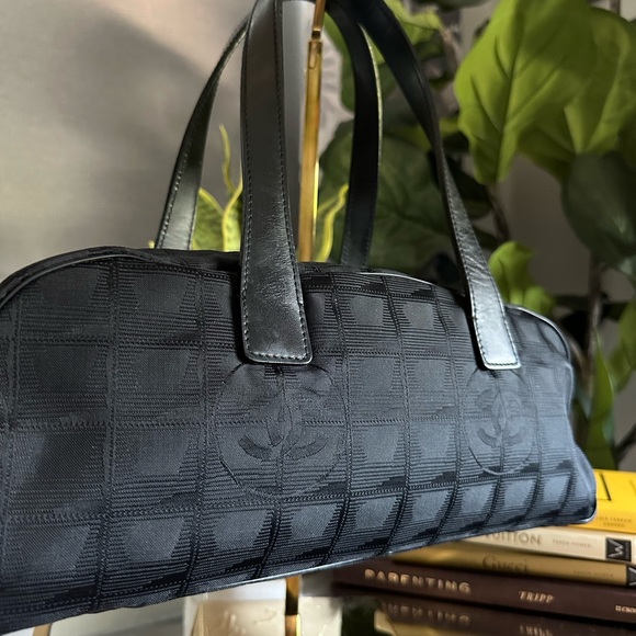 Chanel Mini Travel Line Canvas Black Handbag - Picture 4 of 15